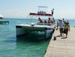 Ausflug Samana  Die Barcadi Insel Cayo Levantado mit unserem Boot (DOM).